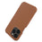 Back Cover for iPhone 13 Pro Max 6.7 inch , Genuine Cow Leather Coated PC Phone Case Compatible with MagSafe - Brown - 5