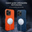 Back Cover for iPhone 13 Pro Max 6.7 inch , Genuine Cow Leather Coated PC Phone Case Compatible with MagSafe - Brown - 6