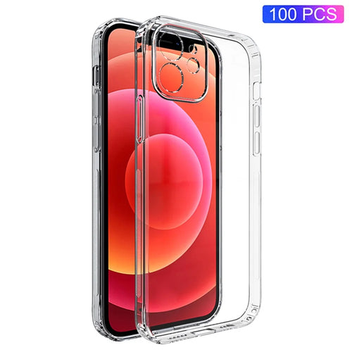 100PCS For iPhone 11 Shockproof Phone Case Transparent Clear Cell Phone Shell Hard Plastic Cover - 1
