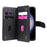 For Samsung Galaxy S23 FE Leather Case with 10 Card Holder Phone Cover Stand - Black - 2
