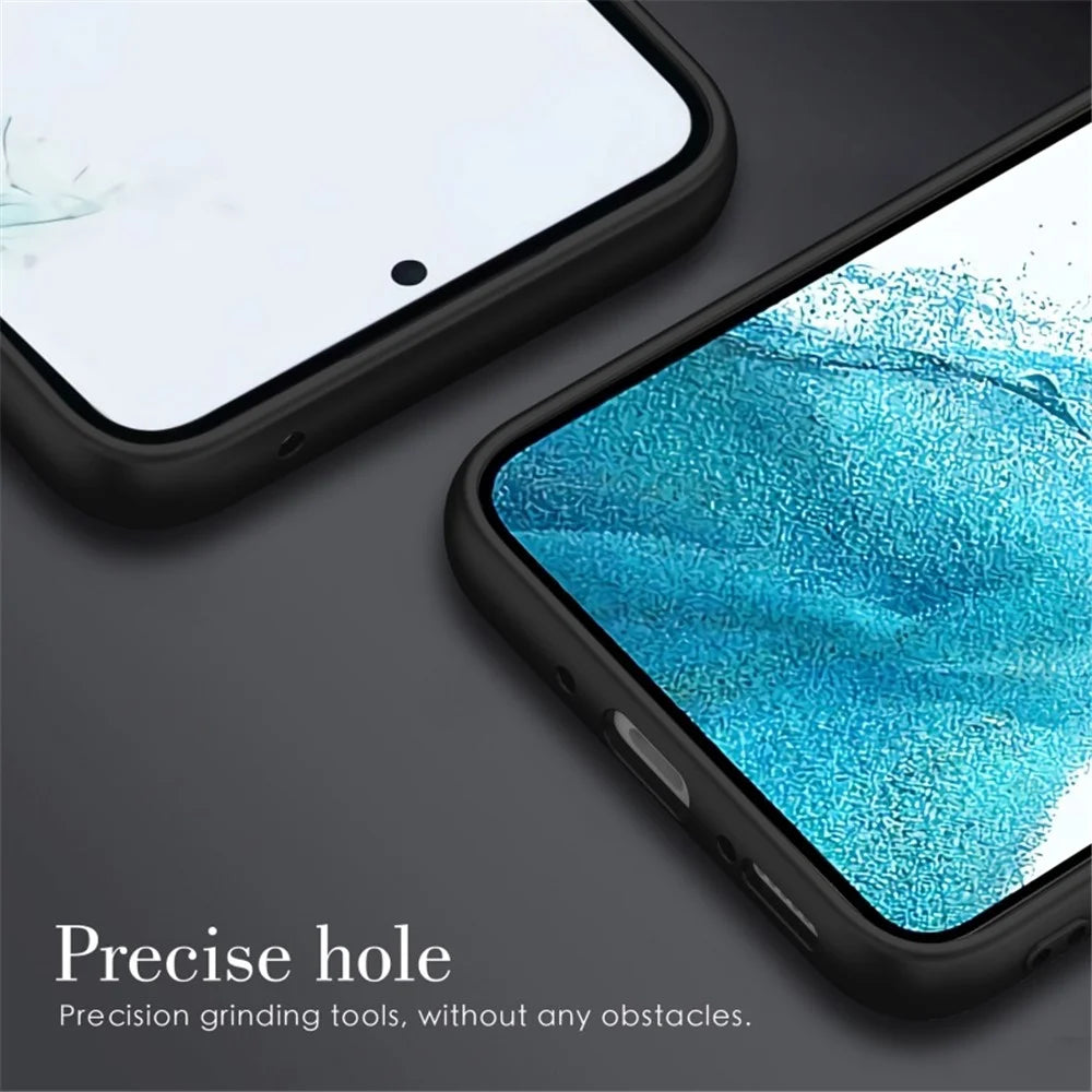 For Samsung Galaxy S23 FE Anti-scratch Phone Case Retro PU Leather Coated TPU+PC Phone Cover - Black - 5