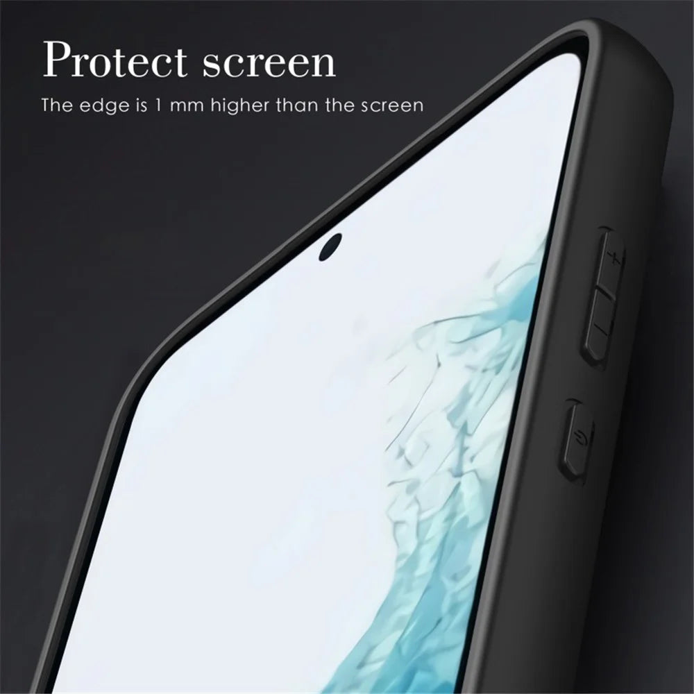 For Samsung Galaxy S23 FE Anti-scratch Phone Case Retro PU Leather Coated TPU+PC Phone Cover - Black - 6