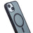 For iPhone 15 Plus Matte Phone Case Compatible with MagSafe PC+TPU Back Cover - Black - 6