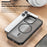 For iPhone 15 Pro Fall Protection Phone Case Compatible with MagSafe PC+TPU Matte Back Cover - Black - 2