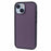 Matte TPU + PC Phone Case for iPhone 15 Translucent Drop-proof Anti-fingerprint Phone Protective Cover - Purple - 1