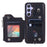 009 Phone Case for Samsung Galaxy A54 5G , RFID Blocking PU+TPU Bump Proof Cover Kickstand Zipper Wallet Shell with Strap - Black - 2