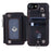 009 For iPhone 6 / 6s / 7 / 8 / SE (2020) / SE (2022) Back Shell RFID Blocking Zipper Wallet Case PU Leather+TPU Kickstand Phone Cover with Straps - Black - 2