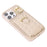 For iPhone 15 Kickstand Phone Cover Case Slim-Fit PU Leather+TPU Card Holder Cell Phone Shell - Beige - 5