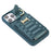 For iPhone 15 Pro Max Ring Holder Kickstand PU Leather+TPU Cover Phone Case Card Holder Cell Phone Shell - Blackish Green - 5