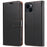 001 For iPhone 15 Plus Wallet PU Leather Stand Cover Magnetic Closure Phone Case RFID Blocking Function Shell - Black - 1