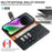 001 For iPhone 15 Plus Wallet PU Leather Stand Cover Magnetic Closure Phone Case RFID Blocking Function Shell - Black - 3