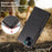 001 For iPhone 15 Pro Max Magnetic Closure Phone Case RFID Blocking Wallet  PU Leather Stand Cover - Black - 6