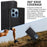 For iPhone 15 Pro Max Magnetic Closing Imprinted Anti-fall Cover Leather Wallet Stand Phone Case with Strap - Black - 7