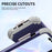 For iPhone 15 Pro Max 3-in-1 PC+Silicone Phone Case Anti-drop Cell Phone Cover - Navy Blue - 3