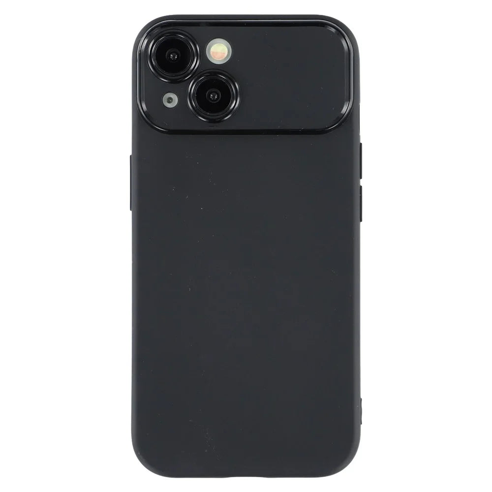 Slim-Fit TPU Phone Case for iPhone 15 , Anti-Scratch Shell Matte Protective Cell Phone Cover - Black - 1