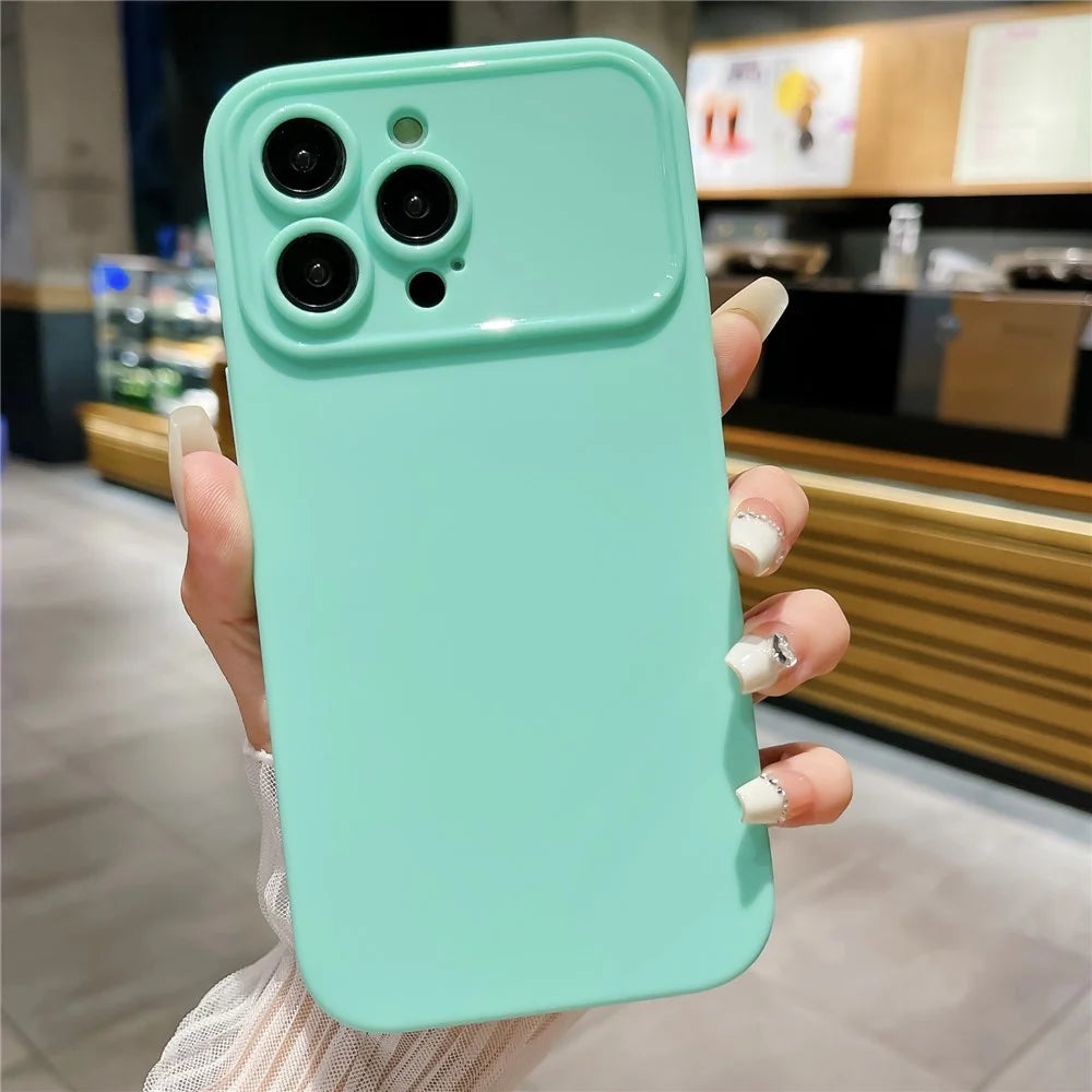 For iPhone 15 Plus Anti-Scratch Slim-Fit TPU Phone Case Matte Protective Cell Phone Cover - Cyan - 1