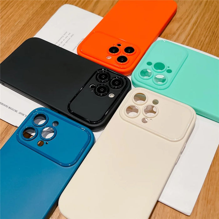 For iPhone 15 Plus Anti-Scratch Slim-Fit TPU Phone Case Matte Protective Cell Phone Cover - Cyan - 4