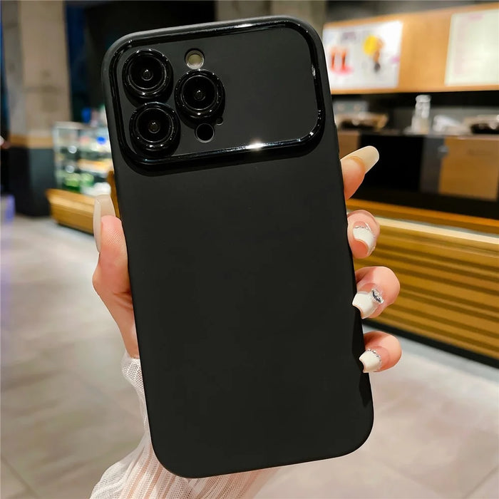 For iPhone 15 Pro Max Matte TPU Phone Case Anti-Scratch Shell Shockproof Cell Phone Cover - Black - 1