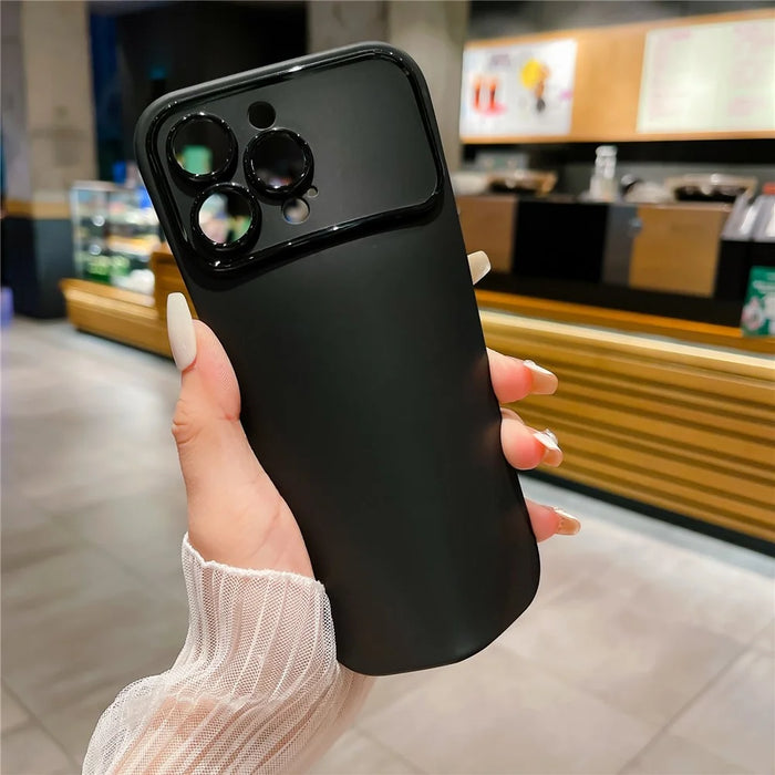 For iPhone 15 Pro Max Matte TPU Phone Case Anti-Scratch Shell Shockproof Cell Phone Cover - Black - 2