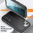 For iPhone 15 Plus PC+TPU Phone Case Shockproof Anti-Drop Cell Phone Cover with Kickstand - Black - 2