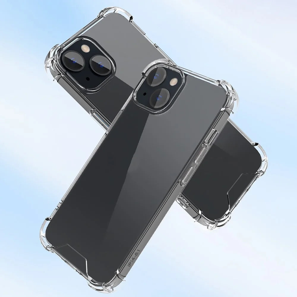For iPhone 15 Clear Four Corner Drop Resistant TPU Frame + Acrylic Back Cover Phone Case - 3