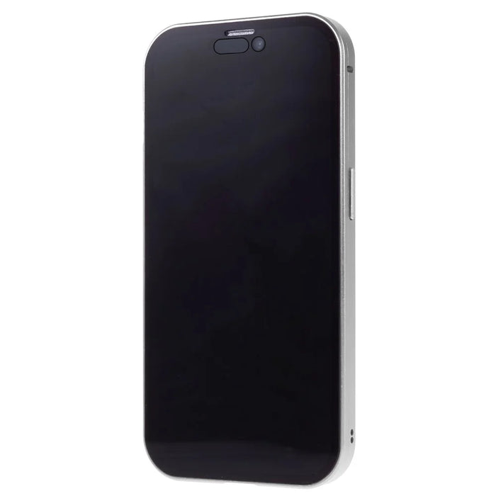For iPhone 15 Plus Anti-Spy Phone Case Magnetic Adsorption Metal Frame + Double-sided Tempered Glass Shockproof Cover - Silver - 5