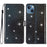 Full Protection Phone Cover for iPhone 14 Glittery PU Leather Wallet Stand Case - Black - 1