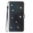 Full Protection Phone Cover for iPhone 14 Glittery PU Leather Wallet Stand Case - Black - 6