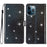 For iPhone 14 Pro Max Glittery PU Leather Flip Phone Case Wallet Stand Drop-proof Cover - Black - 1