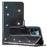 For iPhone 14 Pro Max Glittery PU Leather Flip Phone Case Wallet Stand Drop-proof Cover - Black - 5