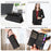 Zipper Pocket Wallet Phone Cover for iPhone 15 Plus , RFID Blocking PU Leather Case with Stand - Black - 6
