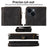 RFID Blocking Wallet Case for iPhone 15 Pro Max , Zipper Pocket Leather Stand Phone Cover - Black - 7