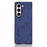 For Samsung Galaxy Z Fold5 5G Mobile Phone Cover Crocodile Texture PU Leather+PC Phone Case - Blue - 2
