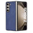 For Samsung Galaxy Z Fold5 5G Mobile Phone Cover Crocodile Texture PU Leather+PC Phone Case - Blue - 3