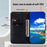For Sony Xperia 1 V Solid Color PU Leather Wallet Case Book Style Cell Phone Stand Cover - Black - 2