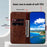 For Sony Xperia 10 V Solid Color PU Leather Wallet Case Folio Flip Cell Phone Stand Cover - Brown - 2