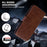 For Sony Xperia 10 V Solid Color PU Leather Wallet Case Folio Flip Cell Phone Stand Cover - Brown - 6