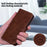 For Sony Xperia 10 V Solid Color PU Leather Wallet Case Folio Flip Cell Phone Stand Cover - Brown - 7