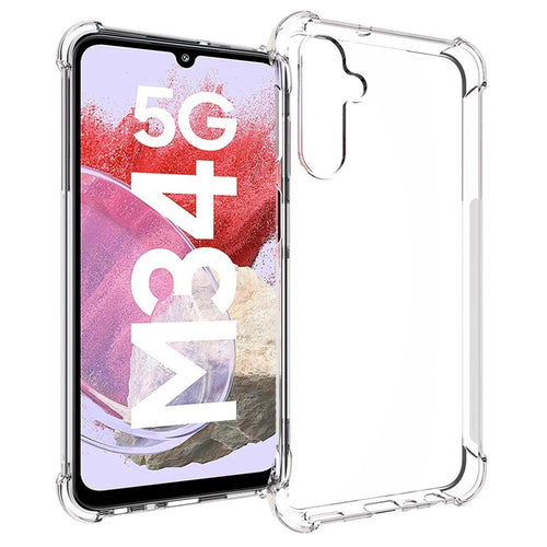 For Samsung Galaxy F34 5G / M34 5G Flexible TPU Phone Cover HD Clear Phone Case Anti-scratch Shell - 1