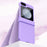 For Samsung Galaxy Z Flip5 5G Hard PC Phone Case Hinge Protection Drop-proof Mobile Protective Cover - Purple - 7