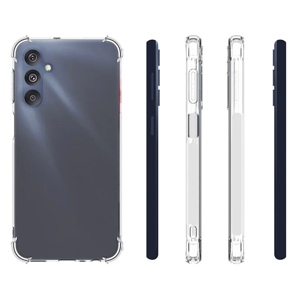 For Samsung Galaxy M34 5G / F34 5G Shockproof Phone Cover Transparent Anti-Dust TPU Phone Case - 5