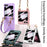 GKK For Samsung Galaxy Z Flip5 5G Hand Strap PC Phone Case Ultra Thin Protective Phone Cover with Integrated Small Screen Film - Purple - 7