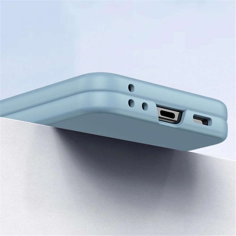 For Samsung Galaxy Z Flip5 5G PC Skin-touch Phone Case Anti-Scratch Cover with Small Screen Film - Baby Blue - 7