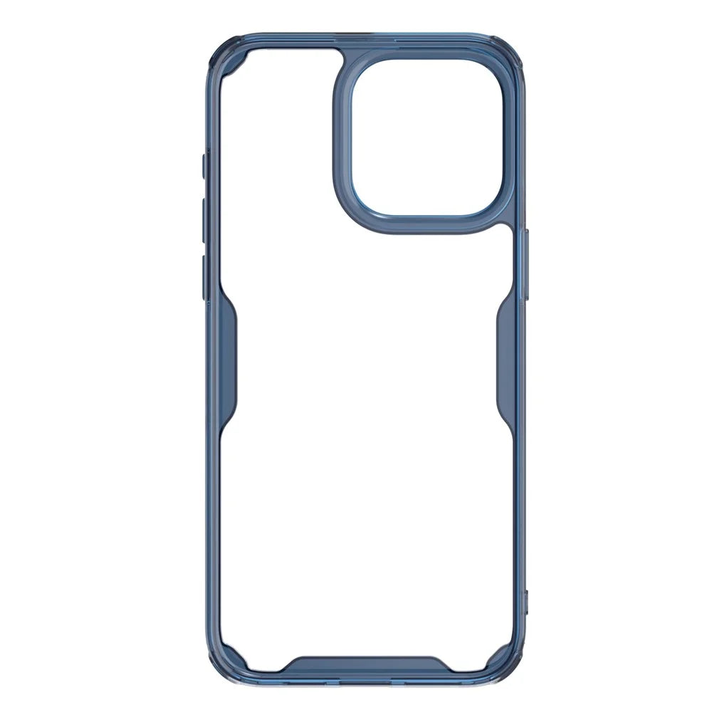 NILLKIN Nature Pro Series for iPhone 15 Pro Max PC+TPU Phone Case Drop-proof Phone Back Cover - Blue - 3