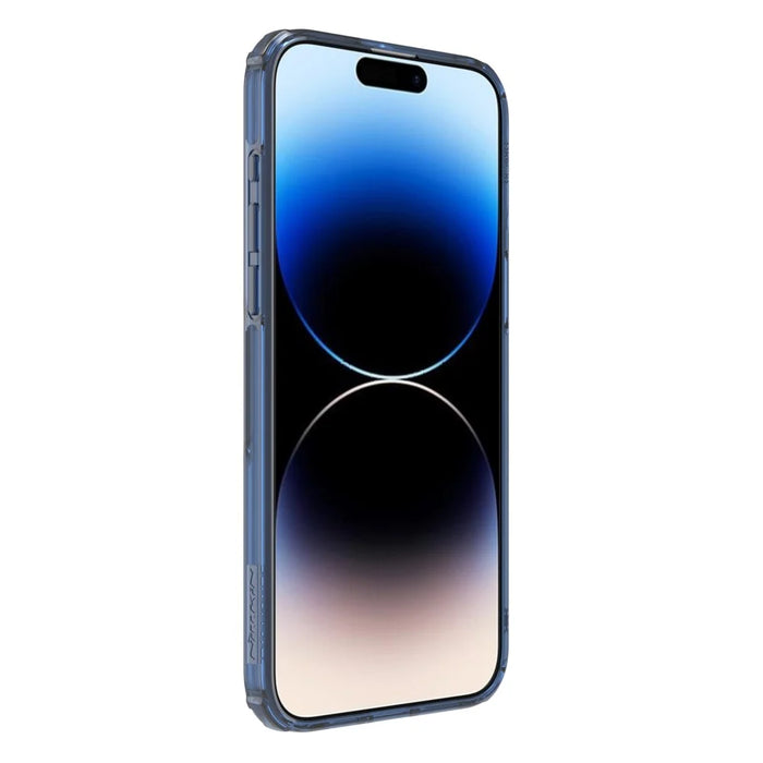 NILLKIN Nature Pro Series for iPhone 15 Pro Max PC+TPU Phone Case Drop-proof Phone Back Cover - Blue - 6