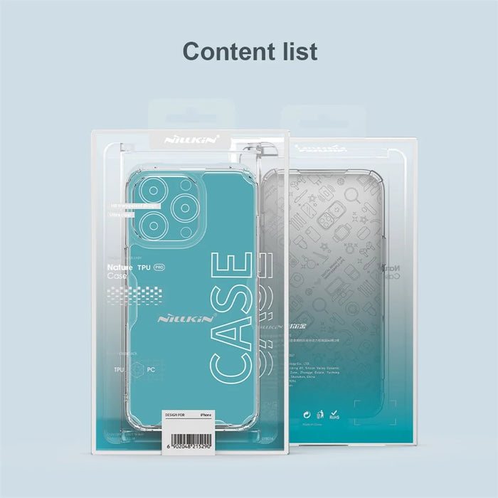 NILLKIN Nature Pro Series for iPhone 15 Pro Max PC+TPU Phone Case Drop-proof Phone Back Cover - Blue - 7