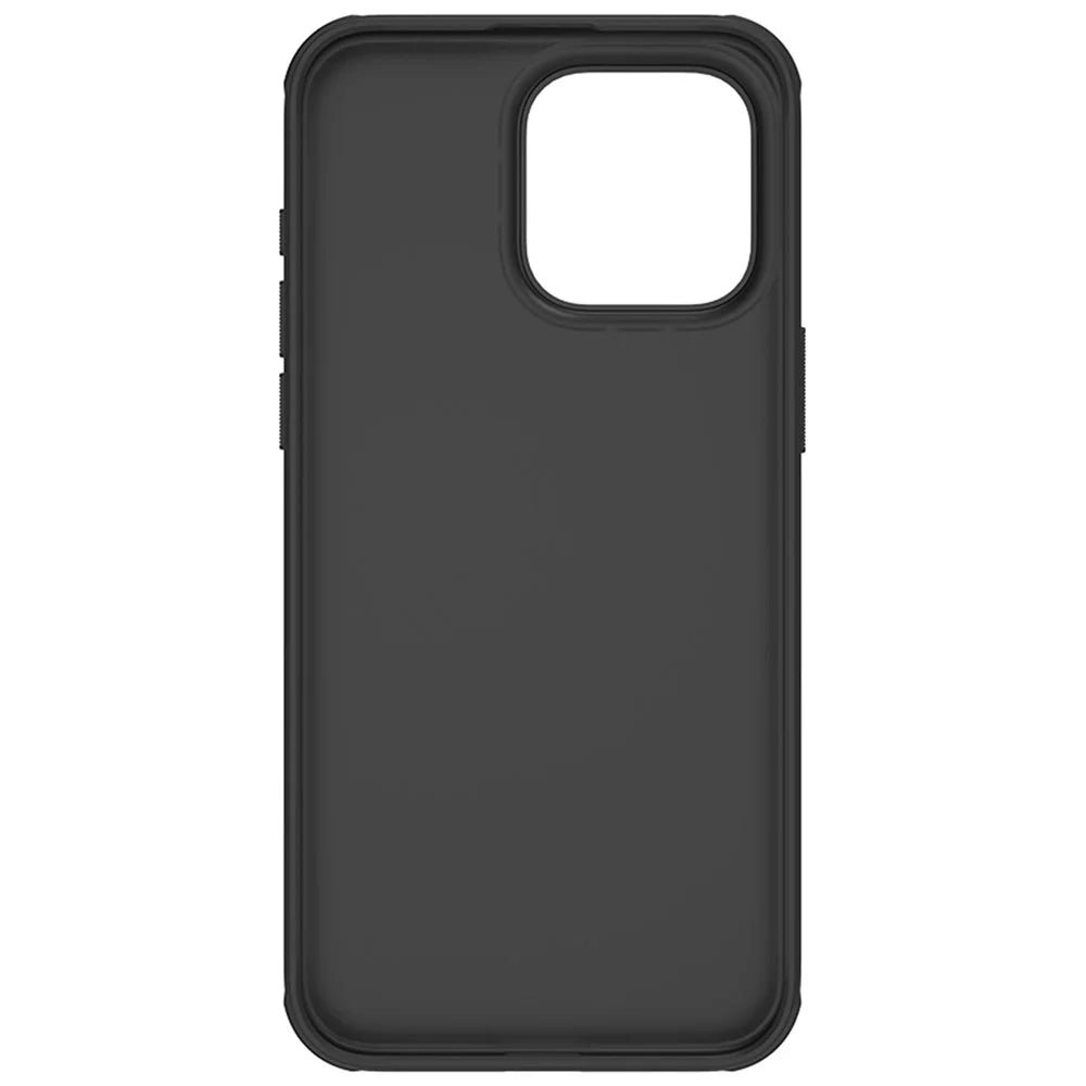 NILLKIN Super Frosted Shield Pro for iPhone 15 Pro Max Anti-Fingerprint Back Case PC+TPU Matte Cover - Black - 6