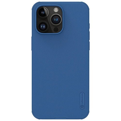 NILLKIN Super Frosted Shield Pro for iPhone 15 Pro Anti-scratch Phone Case PC+TPU Matte Back Cover - Blue - 1