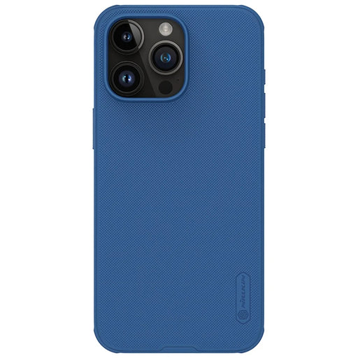 NILLKIN Super Frosted Shield Pro for iPhone 15 Pro Anti-scratch Phone Case PC+TPU Matte Back Cover - Blue - 1