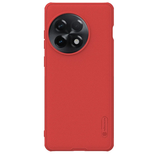 NILLKIN Super Frosted Shield Pro for OnePlus Ace 2 Pro 5G PC+TPU Case Anti-scratch Matte Phone Cover - Red - 1